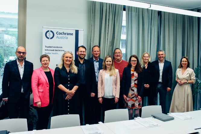 Catherine Spencer, CEO von Cochrane, nahm am Beiratsmeeting von Cochrane Österreich teil