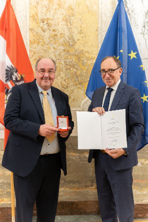 Christoph Redelsteiner und Gesundheitsminister Johannes Rauch