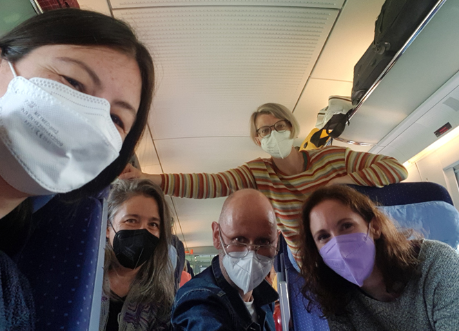 © Gregor Radinger Project Team in Inter City Express from Vienna to Berlin