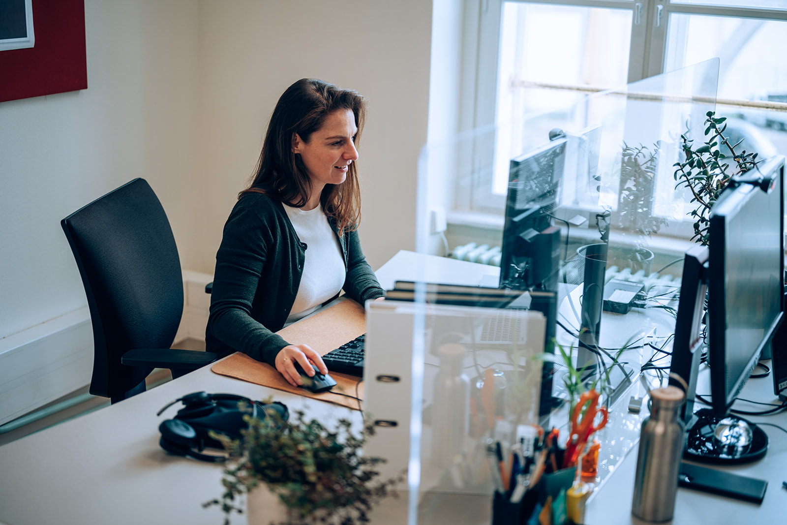 Frau im Büro